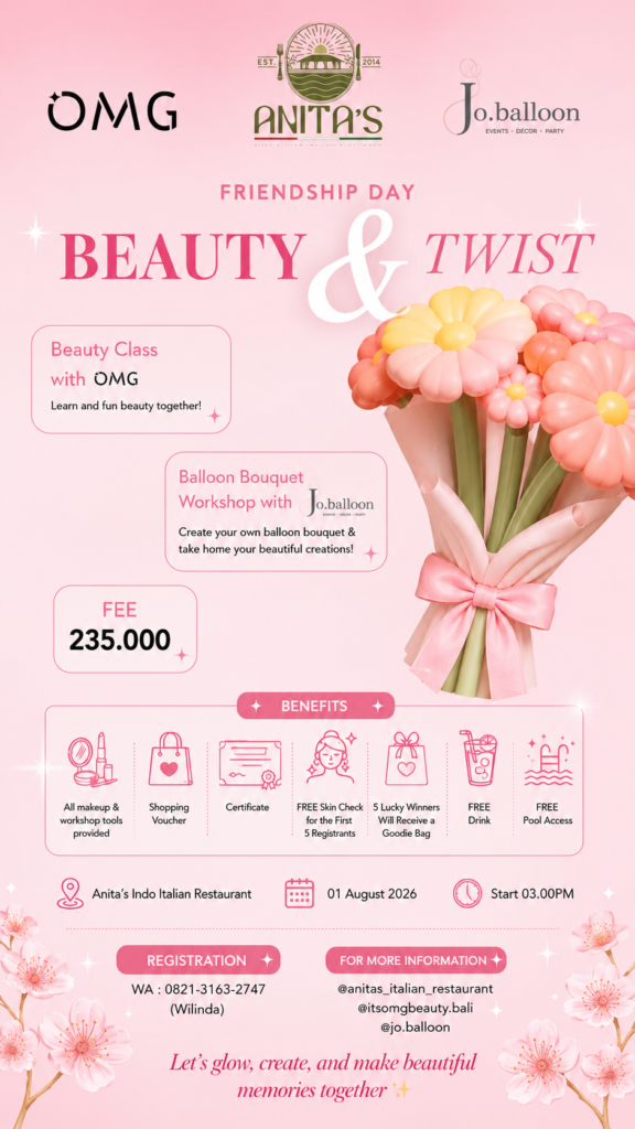 Bali Canggu Evenet Space - Beauty Class at Anita's Casa Canggu